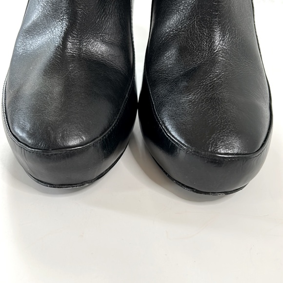 Armani Jeans Black Heeled Boots - Picture 4 of 12